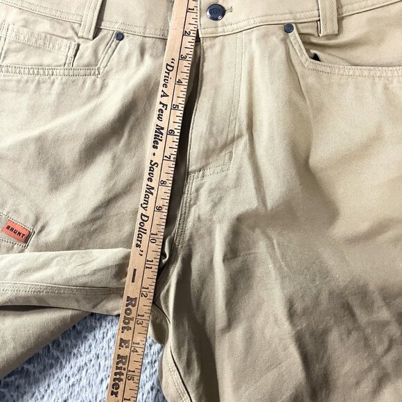 Brunt Torra Pant Pants Mens 34x32 Tan Straight Fit Workwear Stretch Durable - Picture 6 of 9